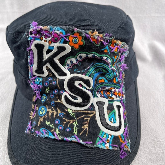 Kansas State University Hat Cap‎ Womens Adjustable Black KSU K-State Army Cadet - Picture 5 of 10